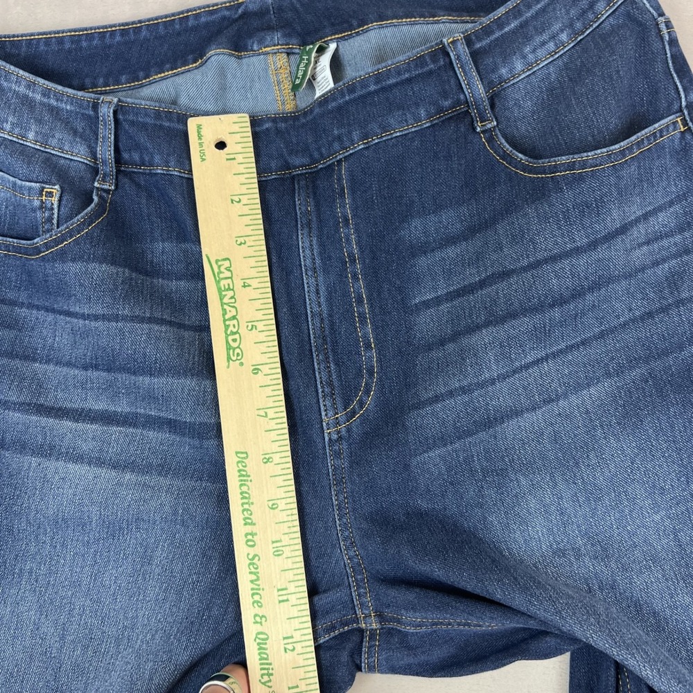 Halara Jeans Womens XL Flex High Waisted Pockets Straight Leg Stretch Comfort - Picture 5 of 11